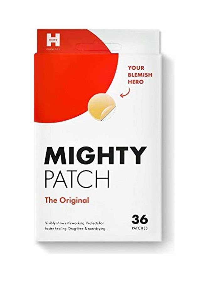 36- Piece Hydrocolloid Acne Pimple Patch Spot Treatment Beige 5.5inch