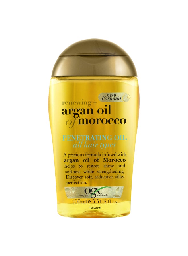 Hair Oil Renewing+ Argan Oil of Morocco Penetrating Oil All Hair Types New Formula 100ml