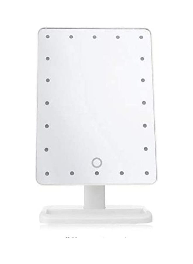 LED Touch Screen Makeup Mirror White