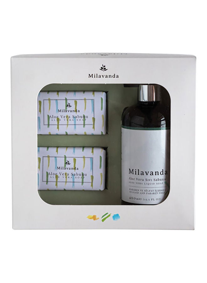 3-Piece Aloe Vera Soap Gift Set Clear
