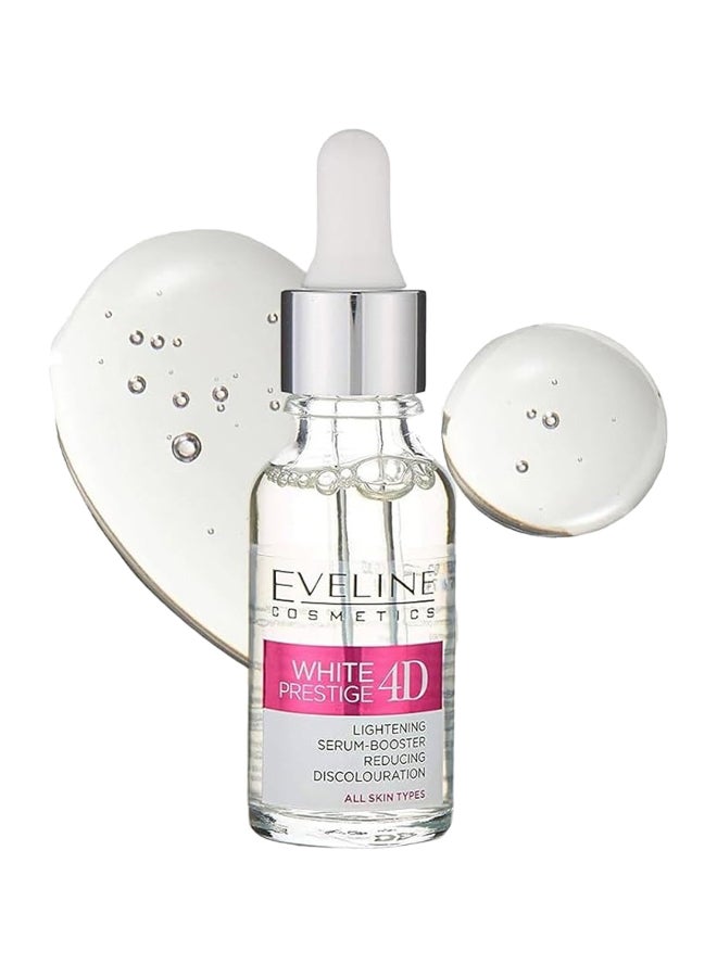 Eveline Cosmetics White Prestige 4D Lightening Serum-Booster, Reducing Discoloration For All Skin Types, 18Ml 18ml