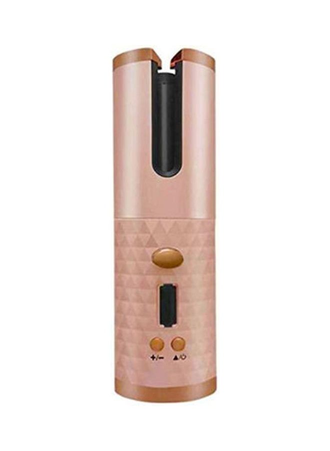 Rechargeable Cordless Automatic Hair Curler Pink/Black/Gold