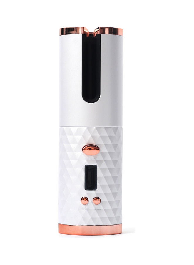 Rechargeable  Automatic Hair Curler White