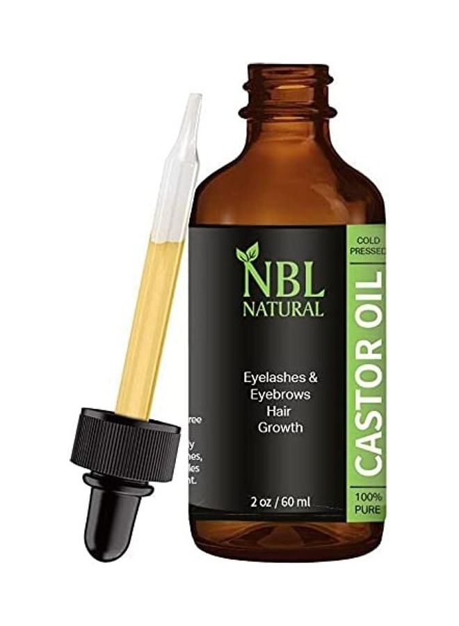 Eyebrows Hair Eyelashes Castor Oil Serum 60ml Brown