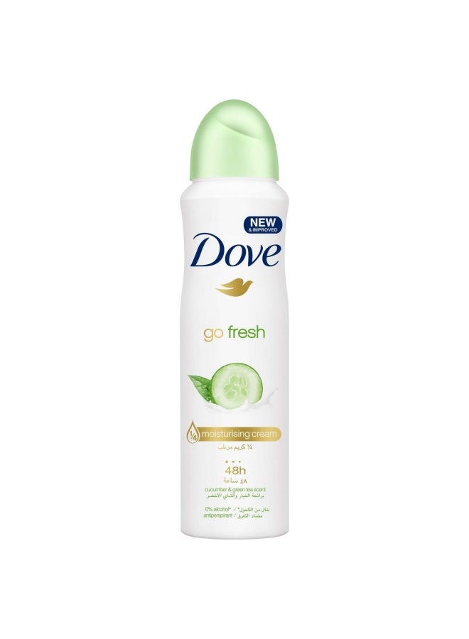 Go Fresh Antiperspirant Deodorant Cucumber And Green Tea Clear 150ml