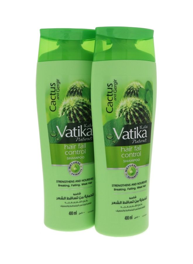 Vatika Cactus And Gergir Hair Fall Control Shampoo (Pack Of 2) 400ml