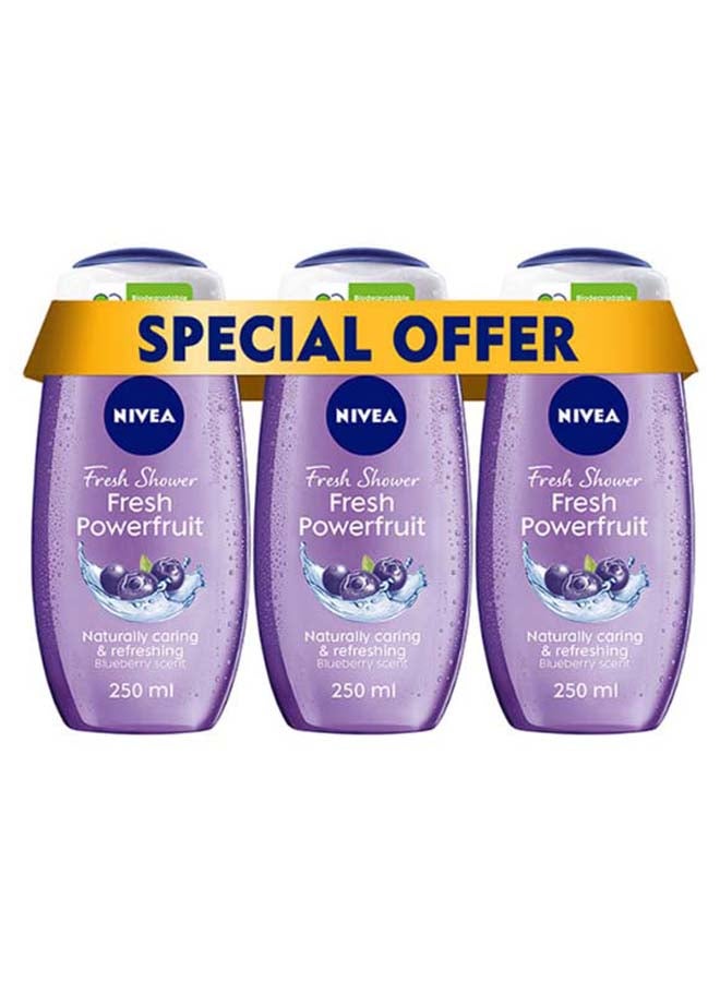 Fresh Powerfruit Shower Gel Pack Of 3 250ml