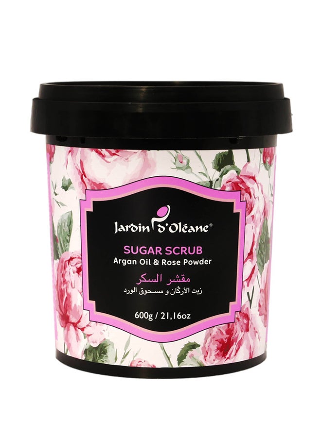 Sugar Scrub With Argan Oil And Rose Powder 600grams