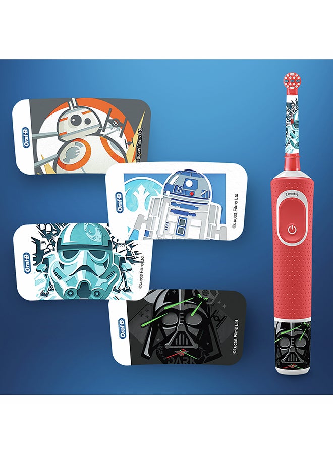 Kids Rechargeable Electric Toothbrush Set, Star Wars, 3+ Years, with Travel Case Red - image 5