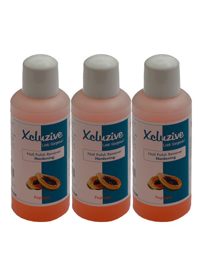 Pack of 3 Nail Polish Remover Papaya White