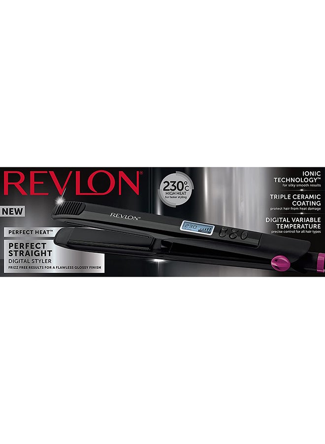 Digital Straightener, dual voltage, frizz control, 9 LCD settings. Multiple heat settings upto 230C. Black - image 5
