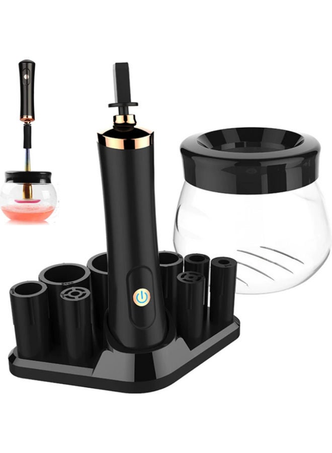 Electric Makeup Brush Cleaner And Dryer Set Black