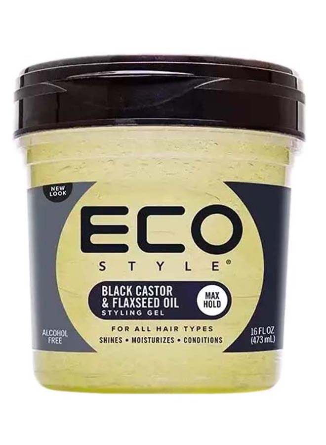Castor And Flax Seed Oil Gel Black