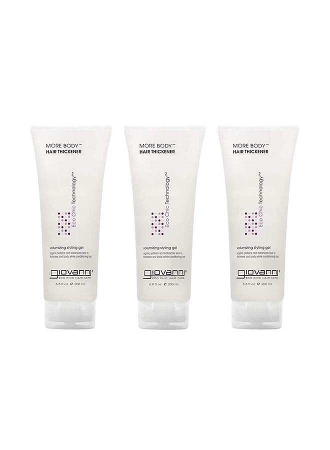 3 Pcs More Body Volumizing Gel White 200x3ml