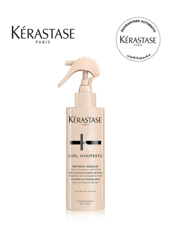 Curl Manifesto Refresh Absolu Spray 190ml