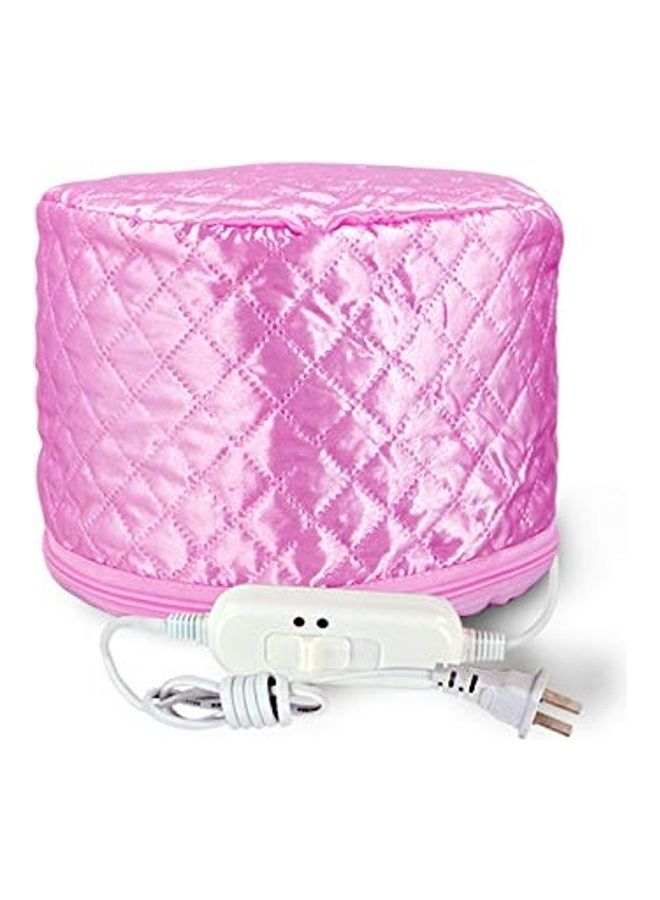 Hair Spa Cap Treatment With Beauty Steamer Nourishing Heating Pink 2 x 1 x 1.9inch