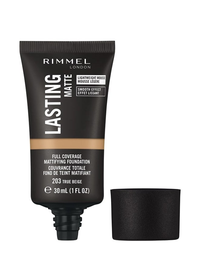 Lasting Matte Foundation – 203 –True Beige
