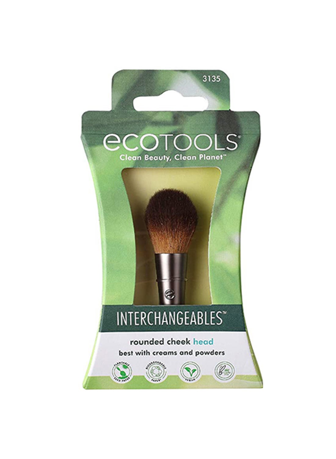 Interchangeable Rounded Cheek Head Brush Multicolour