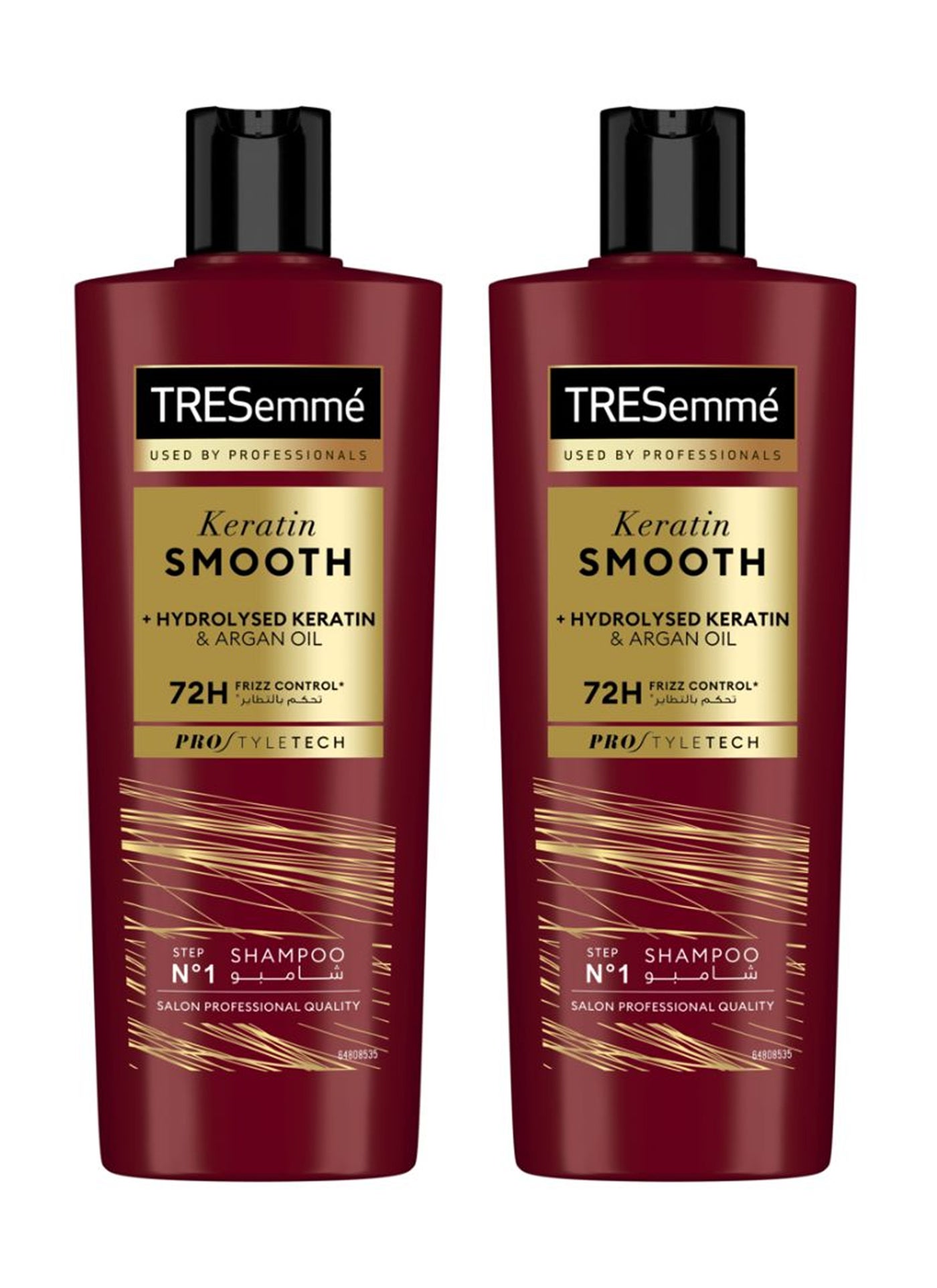 Keratin Smooth Shampoo With Argan Oil Multicolour 2x400ml