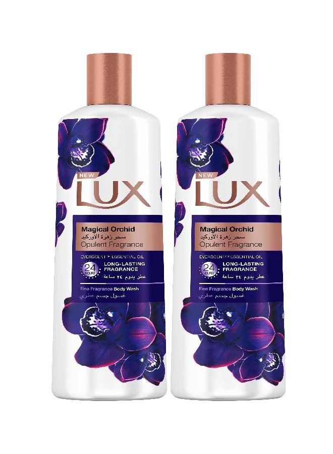Perfumed Body Wash Magical Orchid For 24 Hours Long Lasting Fragrance 250ml Pack of 2 Multicolour