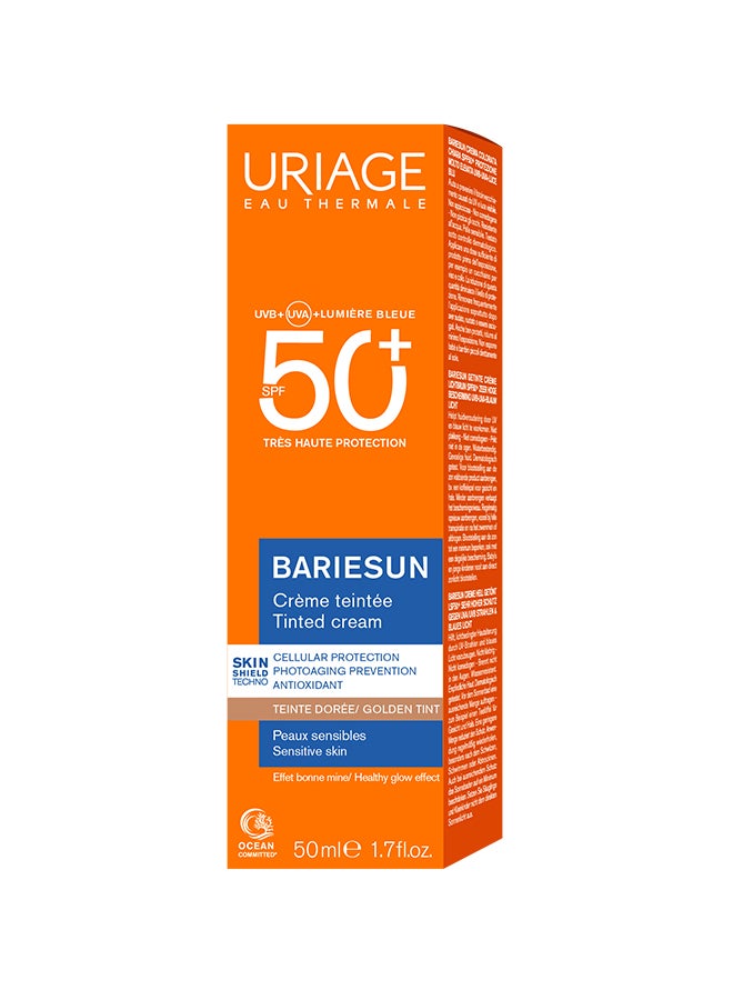 Bariesun SPF 50 Plus Gold Tinted Radiance Enhancing Protective Sun Cream Luminous Finish | For All Skin Types 50ml - image 2