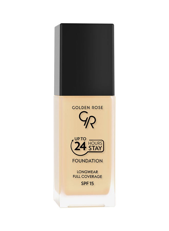 Up To 24 Hours Stay Foundation 15 Yellow Beige