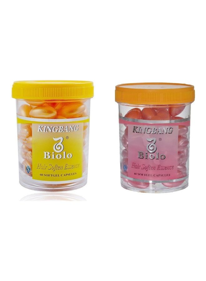 Set of  2 Biolo Hair Soften Essence Golden/Pink