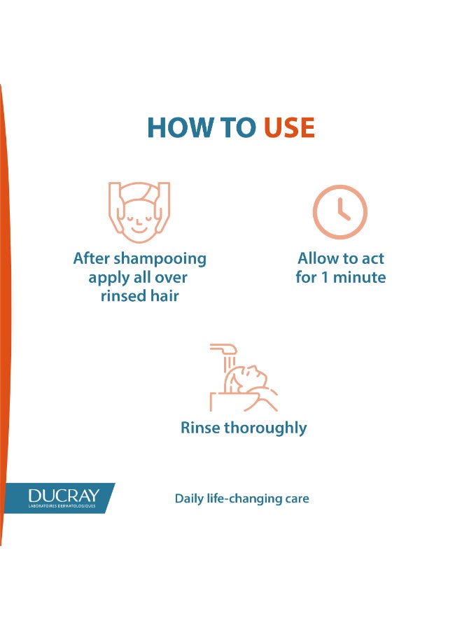 DUCRAY Anaphase+ Strengthening conditioner- Fortifying Vit B5, B6 and B8 - Strengthens the hair- Detangles - Natural & coloured hair - 200 ml 200ml - image 3