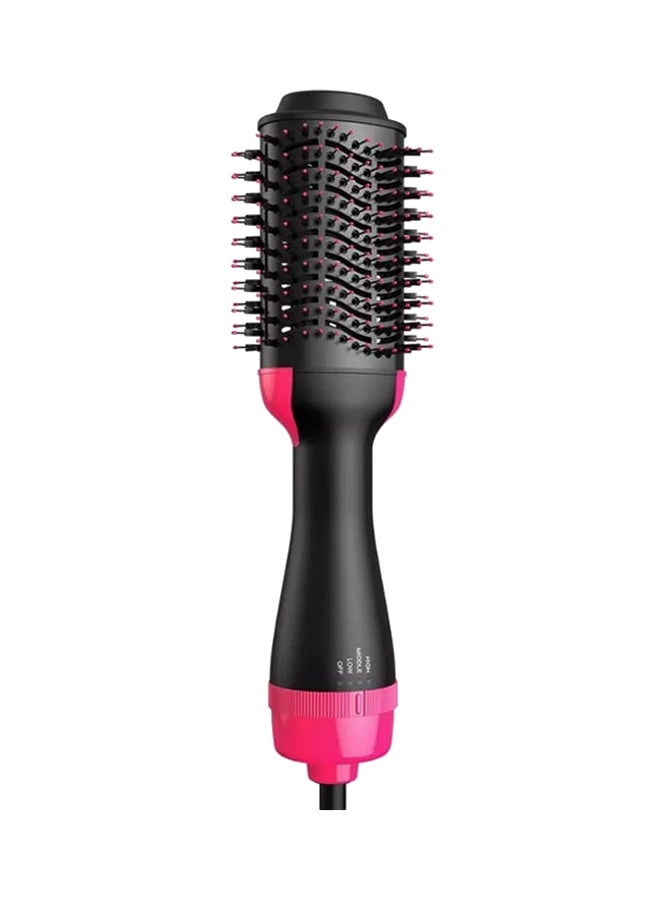 One Step Hot Air Brush Dryer And Styler Black/Pink 35cm