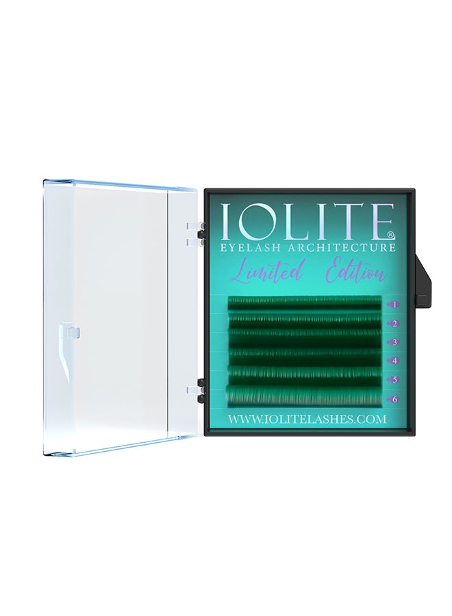 B Curl .01T Mix2 Color Eyelash Extension Green