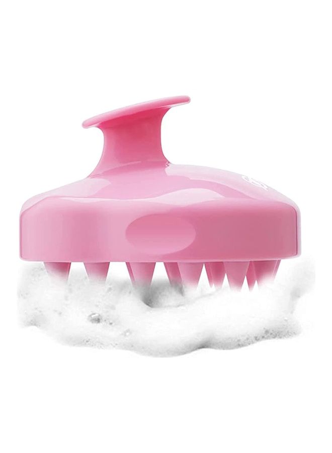 Hair Clean Exfoliate Scalp Brush Wide Tooth Comb Pink 9.8cm