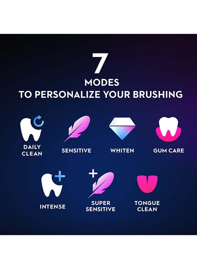 iO Series 9 Rechargeable Electric Toothbrush Set, Black Onyx, with Interactive Display Screen, Smart Pressure Sensor & Magnetic Charger, 1 Set Black - image 8