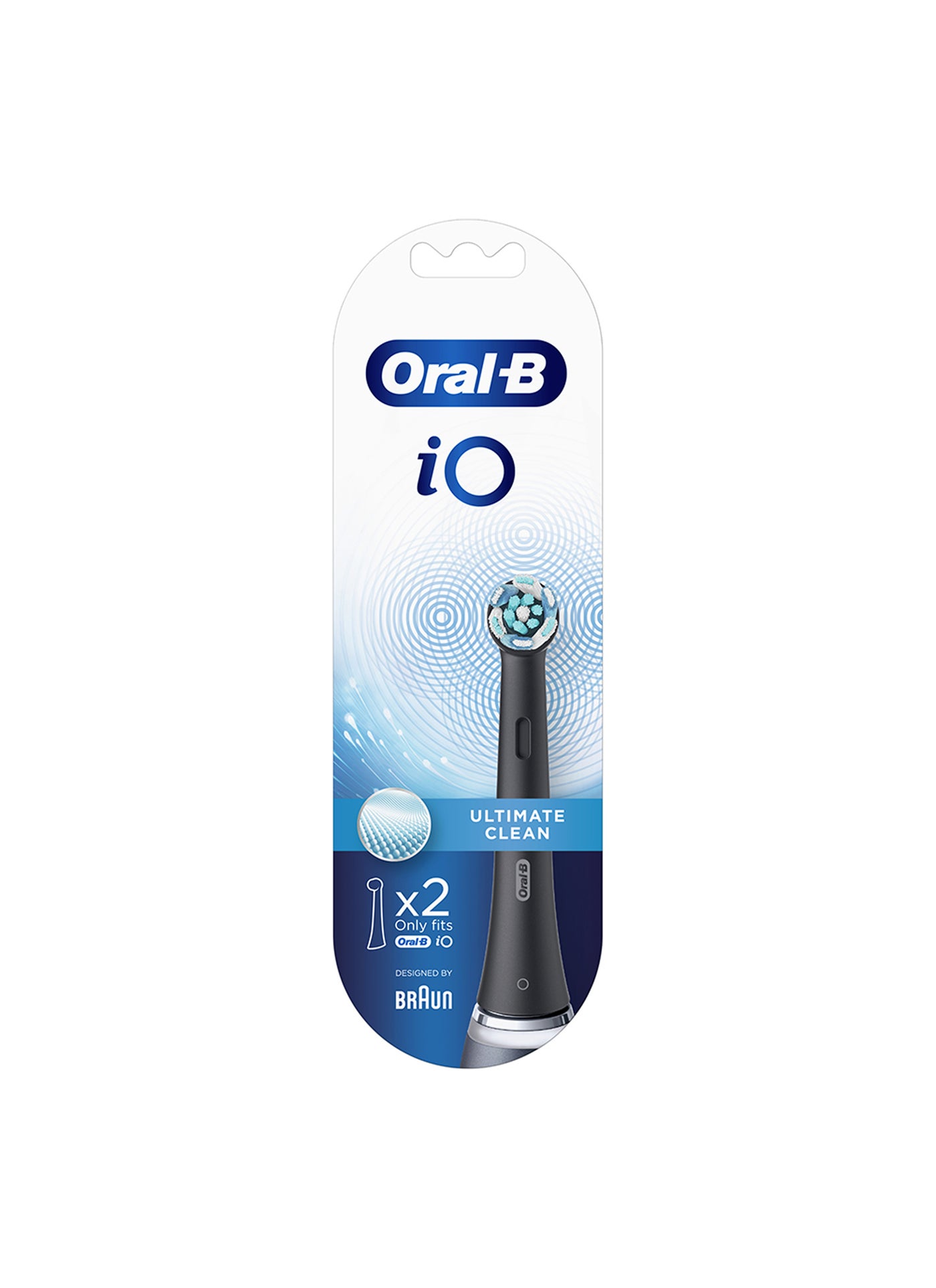 iO Advanced Clean Rechargeable Electric Toothbrush Replacement Heads, with Personalized Brushing Modes, Black, Pack of 2 Black - image 2
