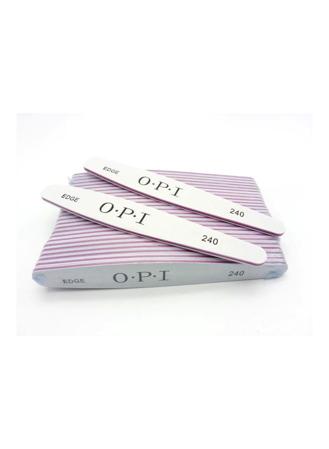 25-Piece Nail File Edge 240 Grit White