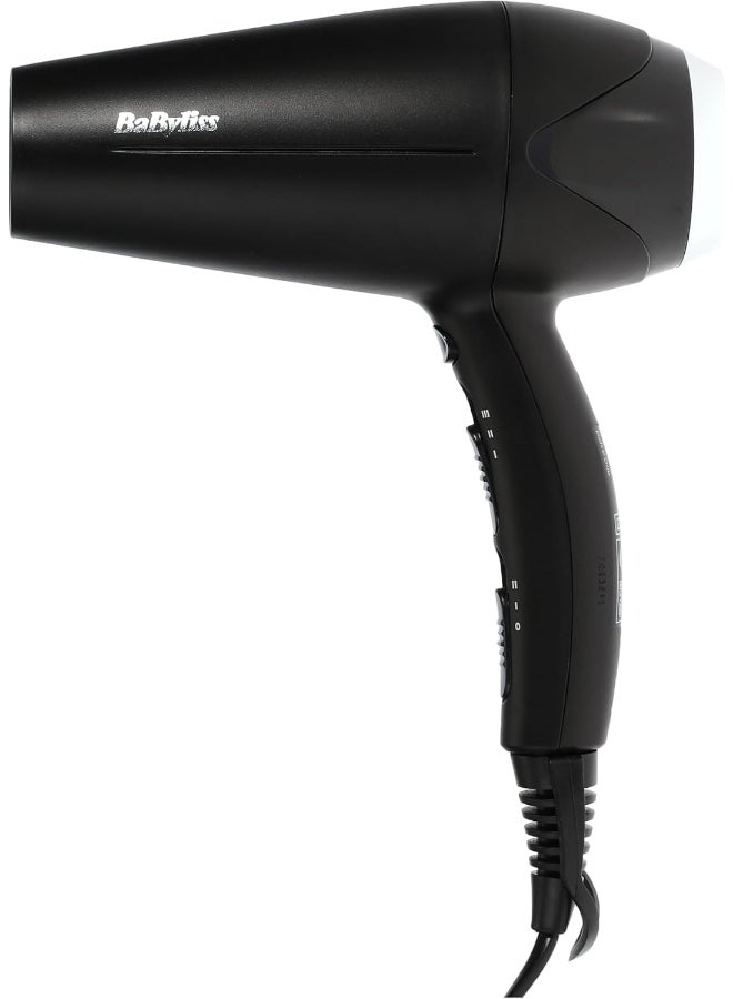 Hair Dryer Turbo Smooth 2200 | Powerful Dryer With Adjustable Speed Settings | Multiple Heat Settings For Customized Styling | Ionic Technology Reduces Frizz And Enhances Shine | D572DSDE Black - image 4