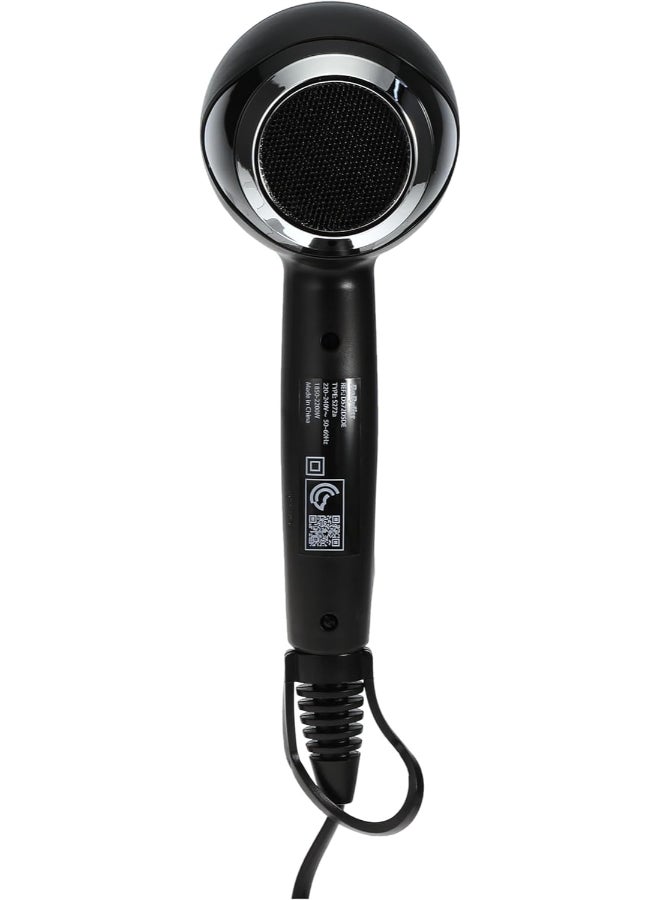 Hair Dryer Turbo Smooth 2200 | Powerful Dryer With Adjustable Speed Settings | Multiple Heat Settings For Customized Styling | Ionic Technology Reduces Frizz And Enhances Shine | D572DSDE Black - image 5