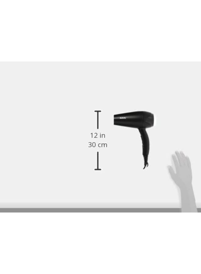 Hair Dryer Turbo Smooth 2200 | Powerful Dryer With Adjustable Speed Settings | Multiple Heat Settings For Customized Styling | Ionic Technology Reduces Frizz And Enhances Shine | D572DSDE Black - image 7