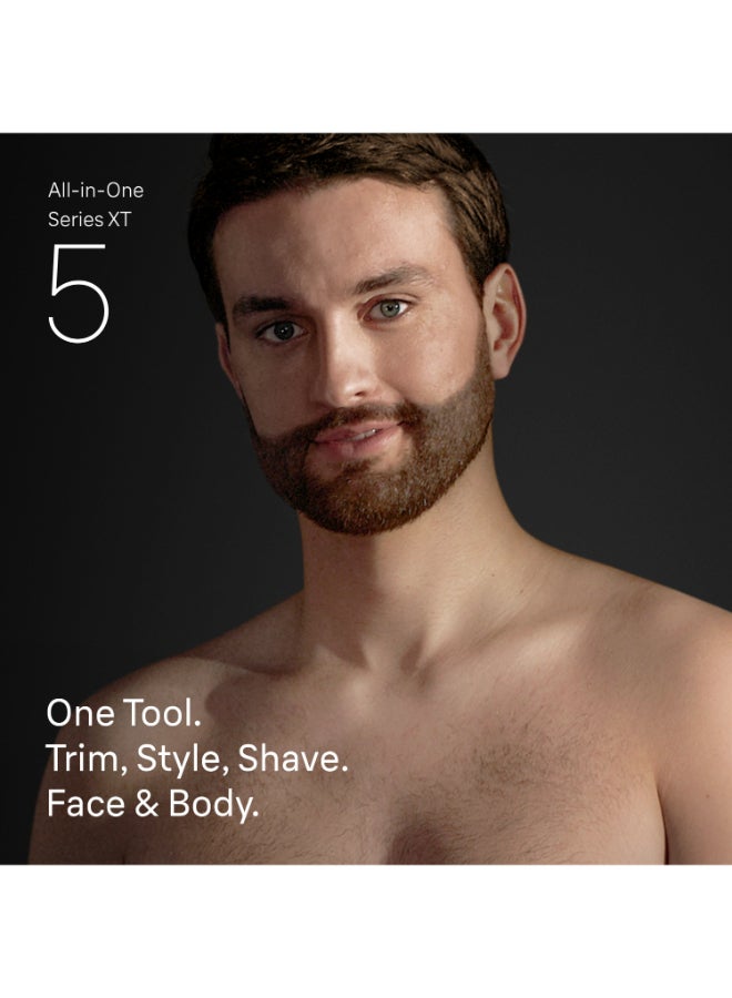 Braun All-in-One Series XT5, +8 Styling Tools, 4D Flex Blade, Style & Shave, XT5200 Black - image 2
