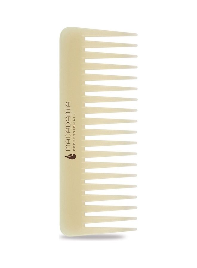 Detangler Comb With Macadamia Oil Beige