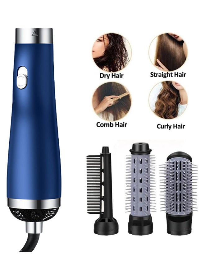 3 In 1 Hair Dryer Rotating Brush Blue 22x4cm