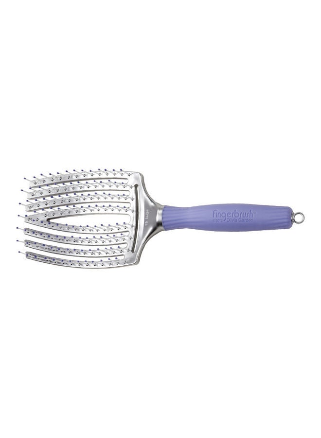Finger Brush Scalp-Hugging & Vented Paddle Hair Brush Large