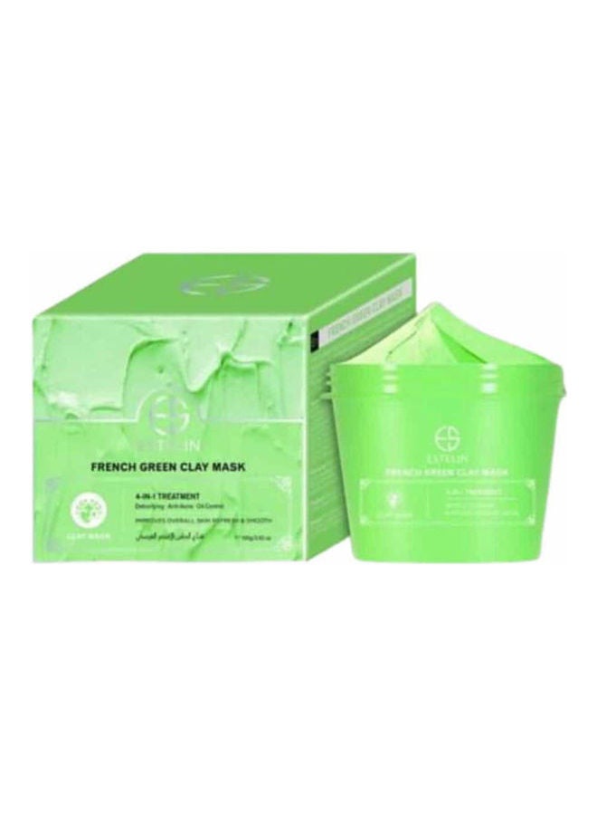 French Green 4-In-1 Treatment Clay Mask Multicolour 100grams