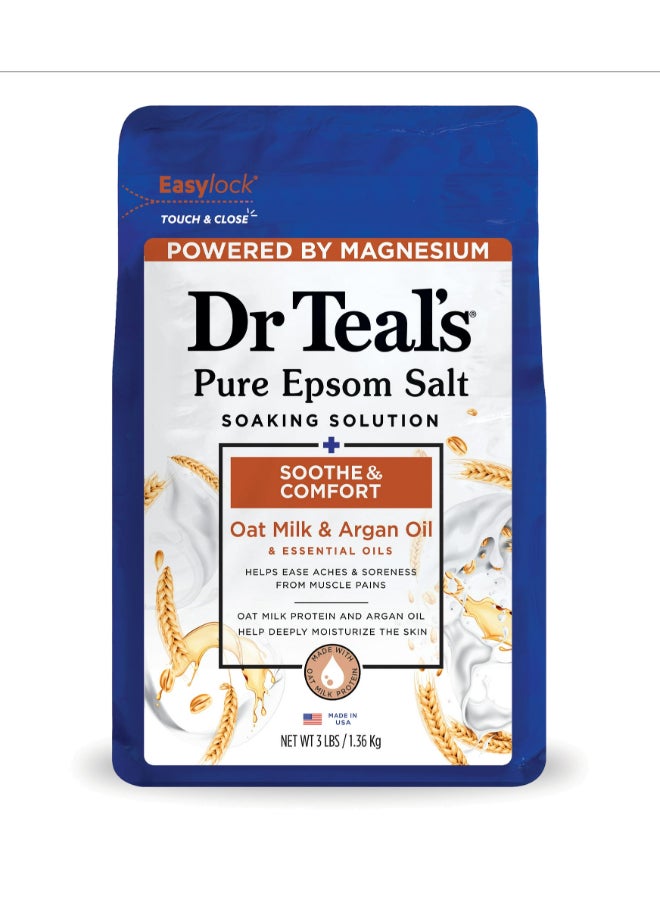 Epsom Bath Salt Oat Milk & Argan Oil 1.36kg