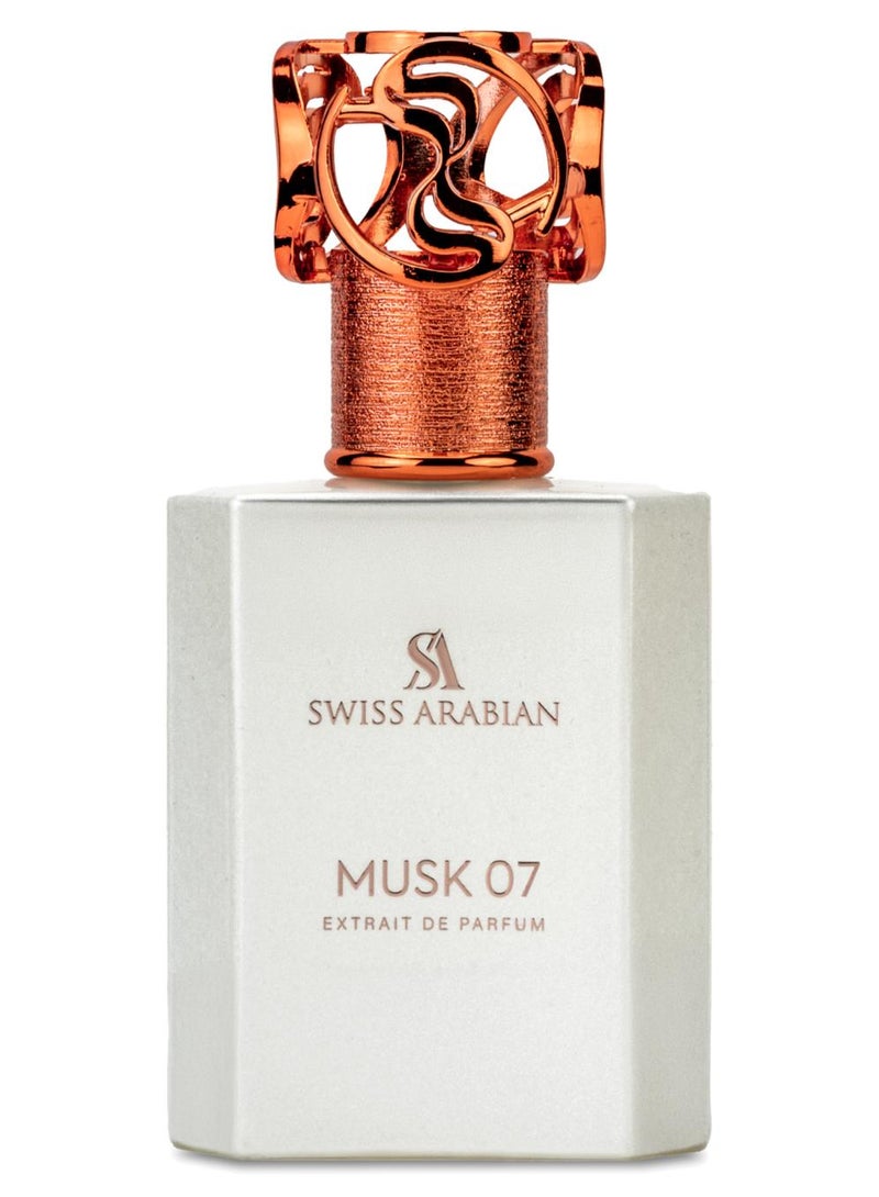 Musk 07 Extrait De Parfum Premium Quality Perfume, Unisex Fragrance, Gourmand, Musk, Luxurious Blend Perfume For Women And Men 50ml