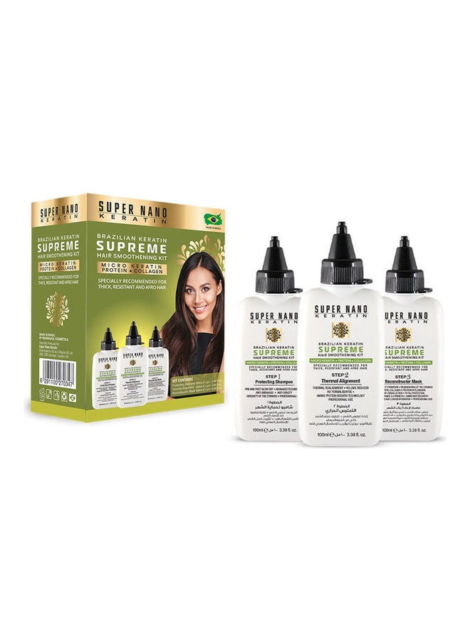 Supreme Hair Brazilian Keratin Kit 3 x 100ml