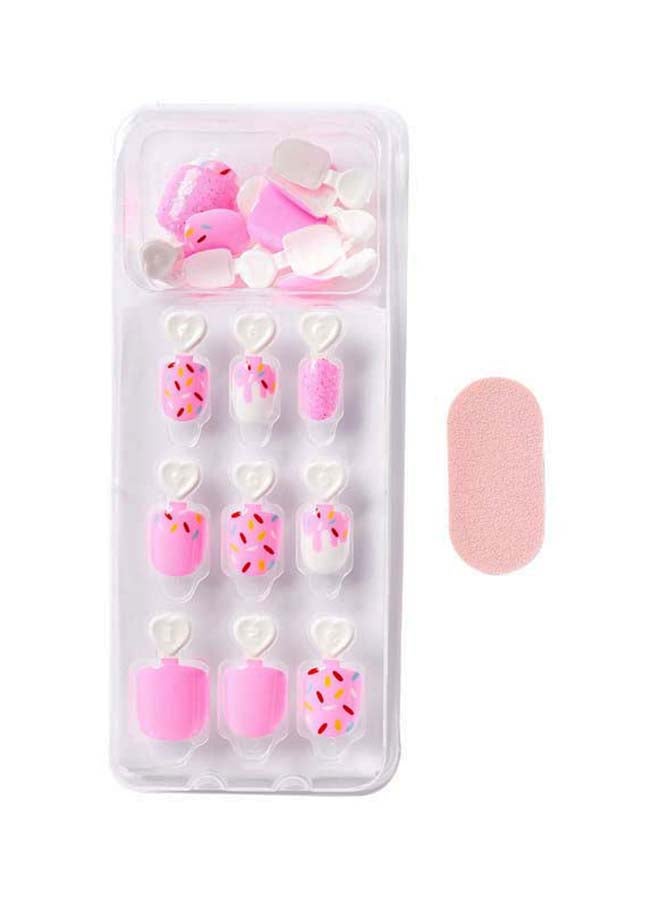 Kids- Super Duper Nails Pink/White - image 4
