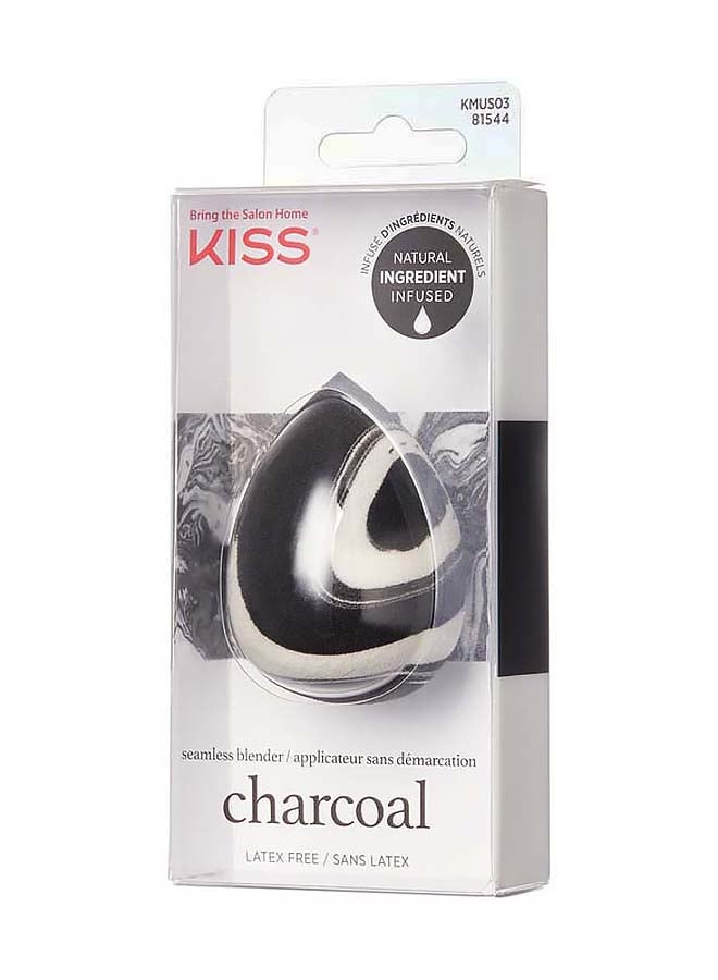 Charcoal Infused Make Up Sponge Black/White - image 3