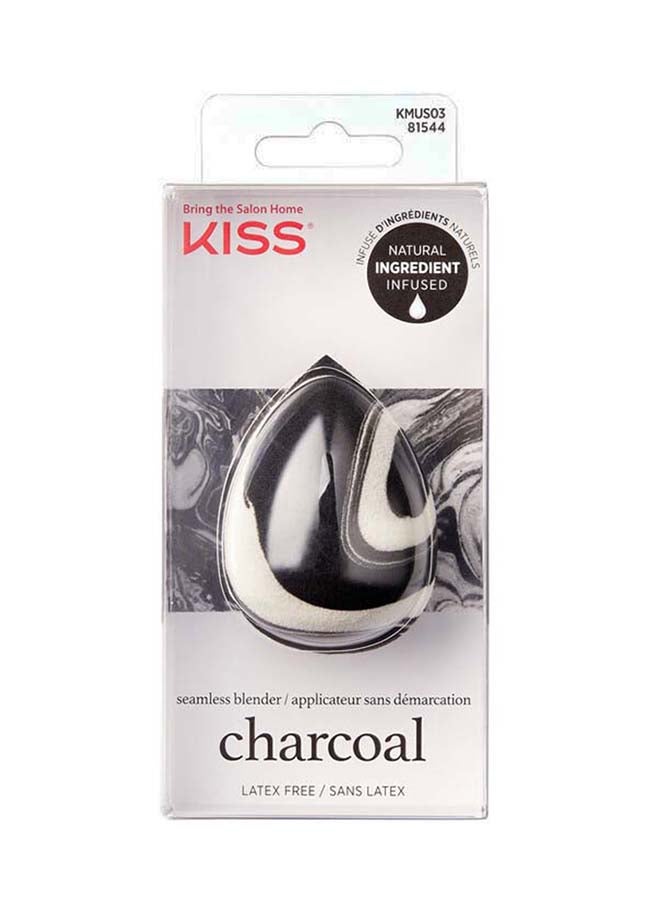 Charcoal Infused Make Up Sponge Black/White