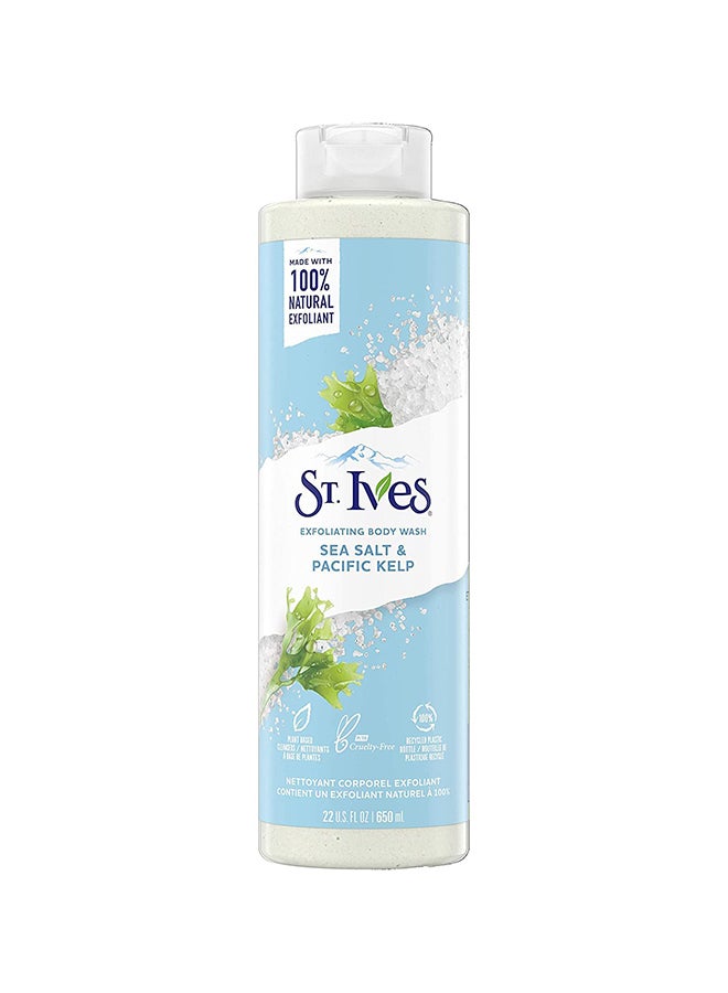 Purifying Sea Salt And Pacific Kelp Exfoliating Body Wash Made With Plant-Based Cleansers And 100% Natural Exfoliants 650ml