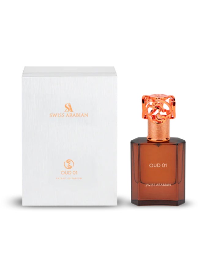 Oud 01 Extrait de Parfum, 50ml, Premium Quality Perfume, Unisex Fragrance, Floral, Oud, Luxurious Blend Perfume for Women and Men 50ml - image 7